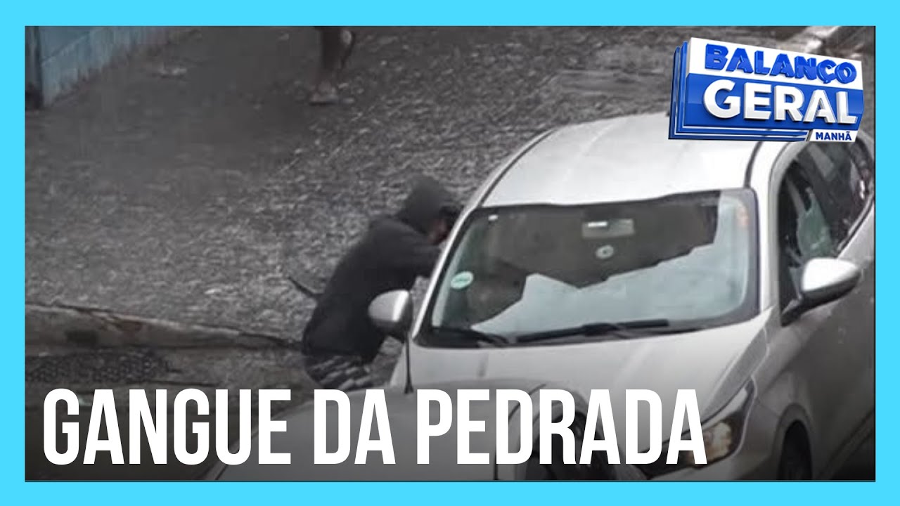 Motoristas instalam películas em carros para fugir da gangue da pedrada