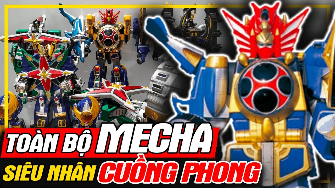 Hurricanger: To&agrave;n Bộ ROBOT Mecha Si&ecirc;u Nh&acirc;n Cuồng Phong | meXINE