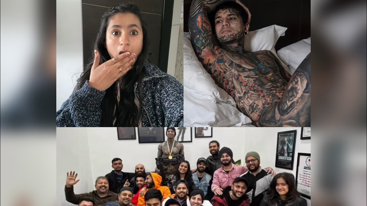 Most tattooed guy in india😱 sabse jada tattoo is ladkhe ke upar bane huye hai dosto🥵