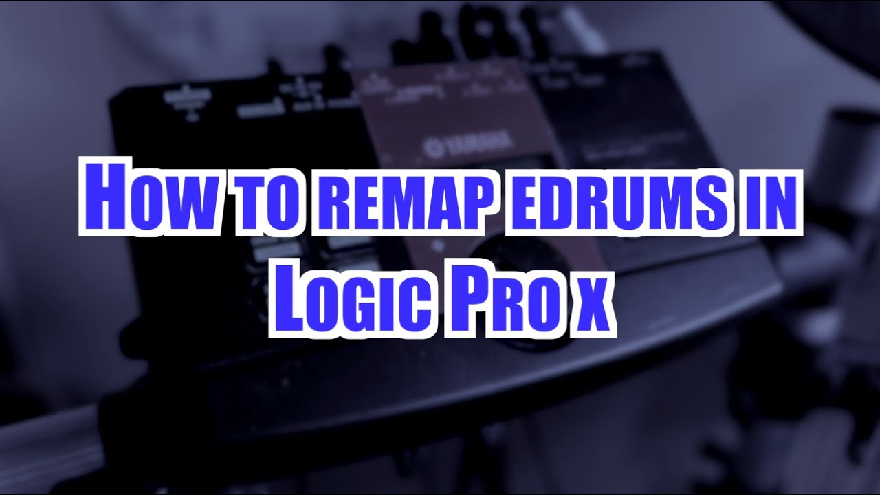 How to remap an electronic drum kit using Logic Pro X!