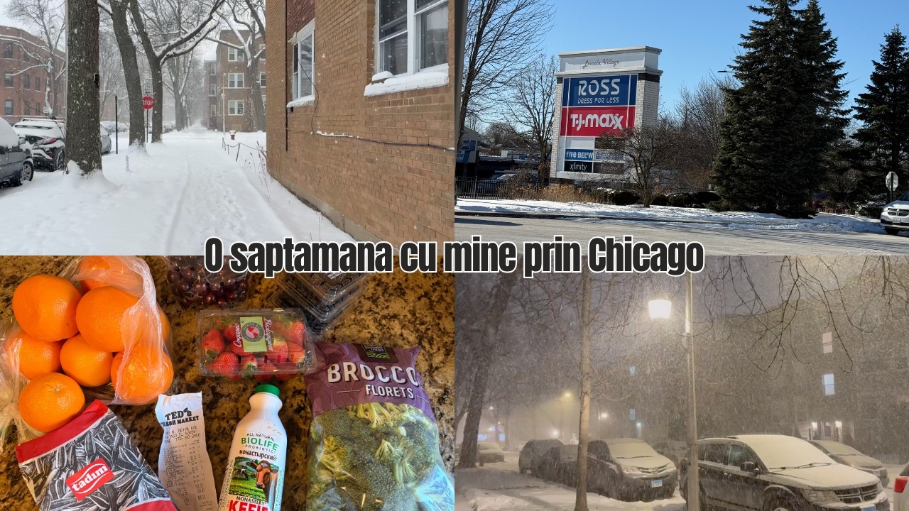 Vlog saptamanal/zapada,plimbare,Aldi si Ross/Mi-am gasit rochita😁