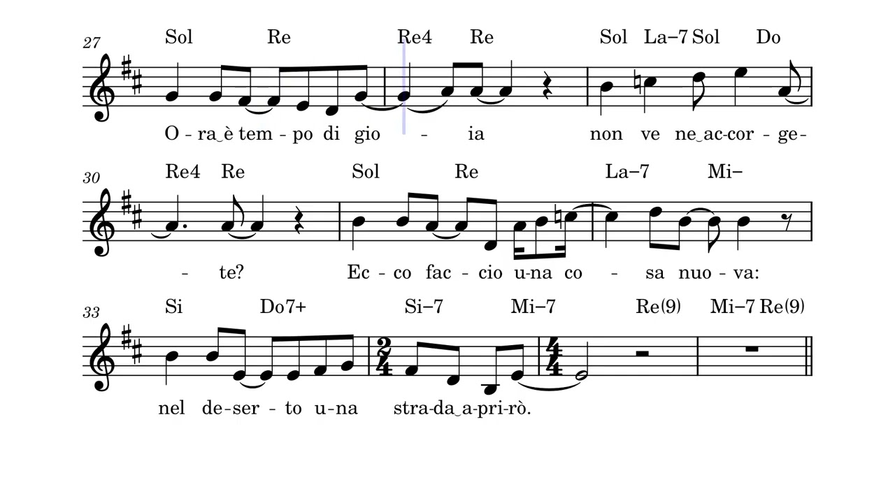 Ora è tempo di gioia