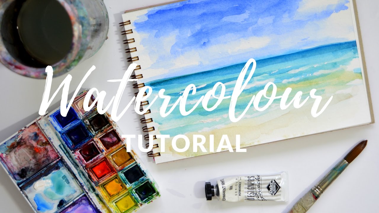 PAINTING TUTORIAL for Beginners with Watercolours | Katie Jobling Art