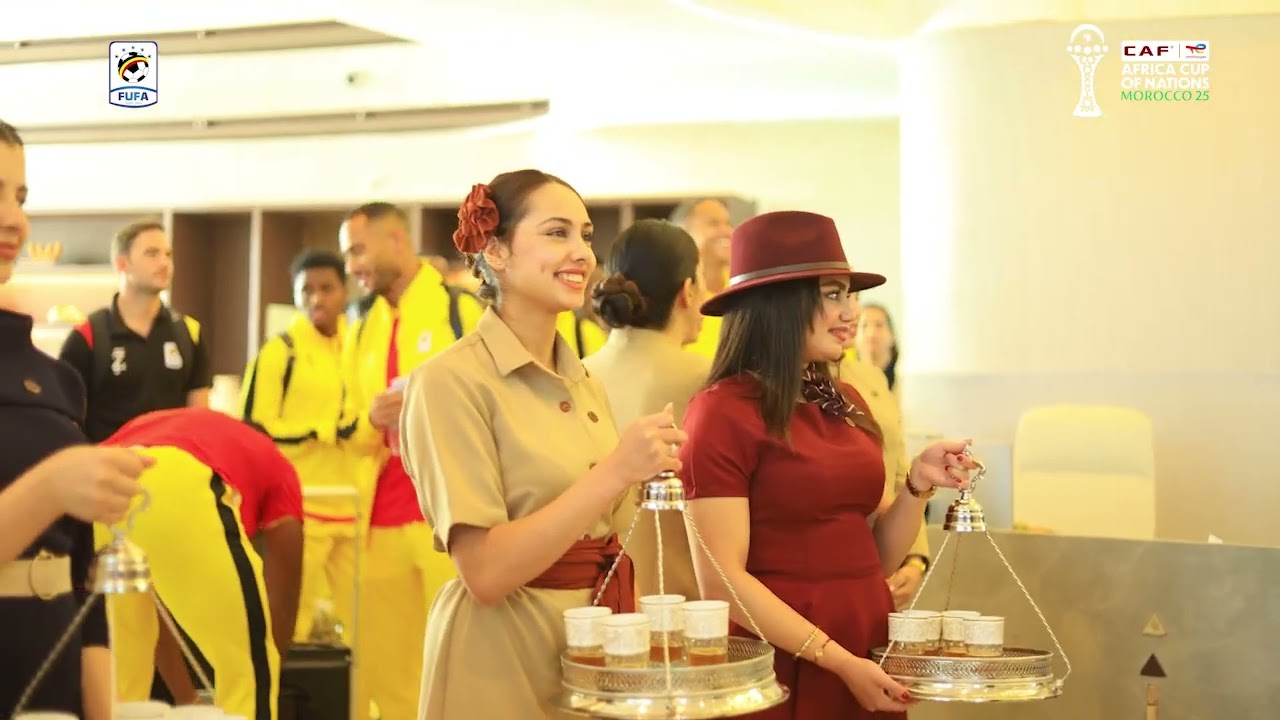 Uganda Cranes Arrival in Rabat, Morocco for AFCON 2025