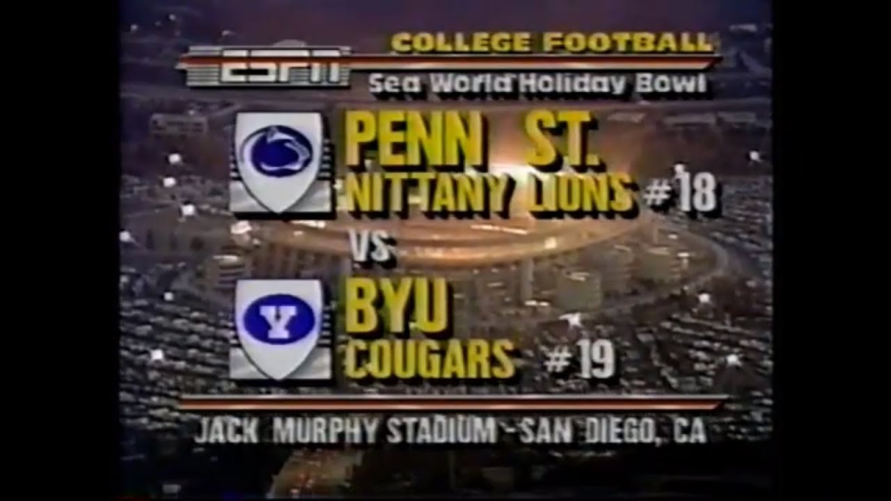 1989 Holiday Bowl, BYU Cougars vs Penn State Nittany Lions (ESPN Classic)