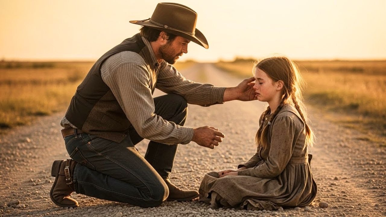 A Blind Little Girl Cried Alone on a Texas Road —Then a Broken Cowboy Changed Everything