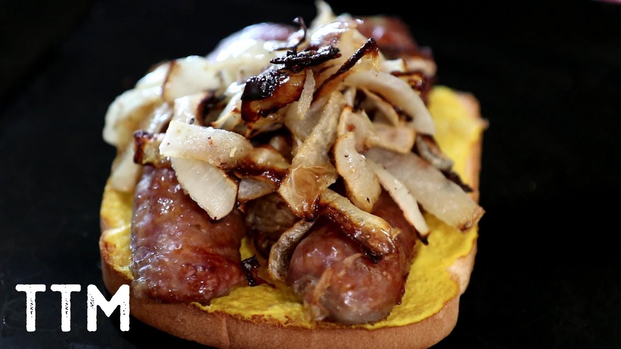How to Make a Toasted Sausage and Onion Sandwich ~ Easy Cooking