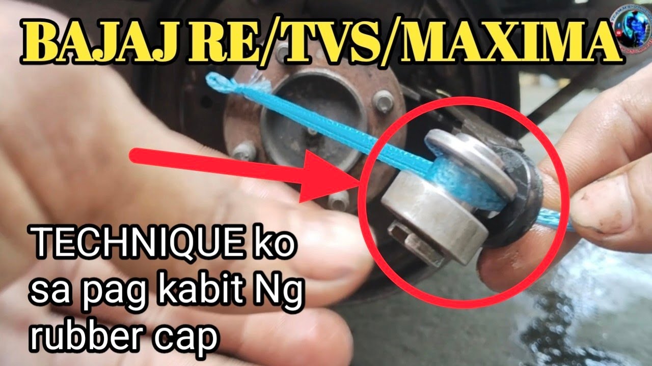TECHNIQUE SA PAG KABIT NG RUBBER CAP SA BAJAJ RE. #bajaj #repair #romeooscarph 
