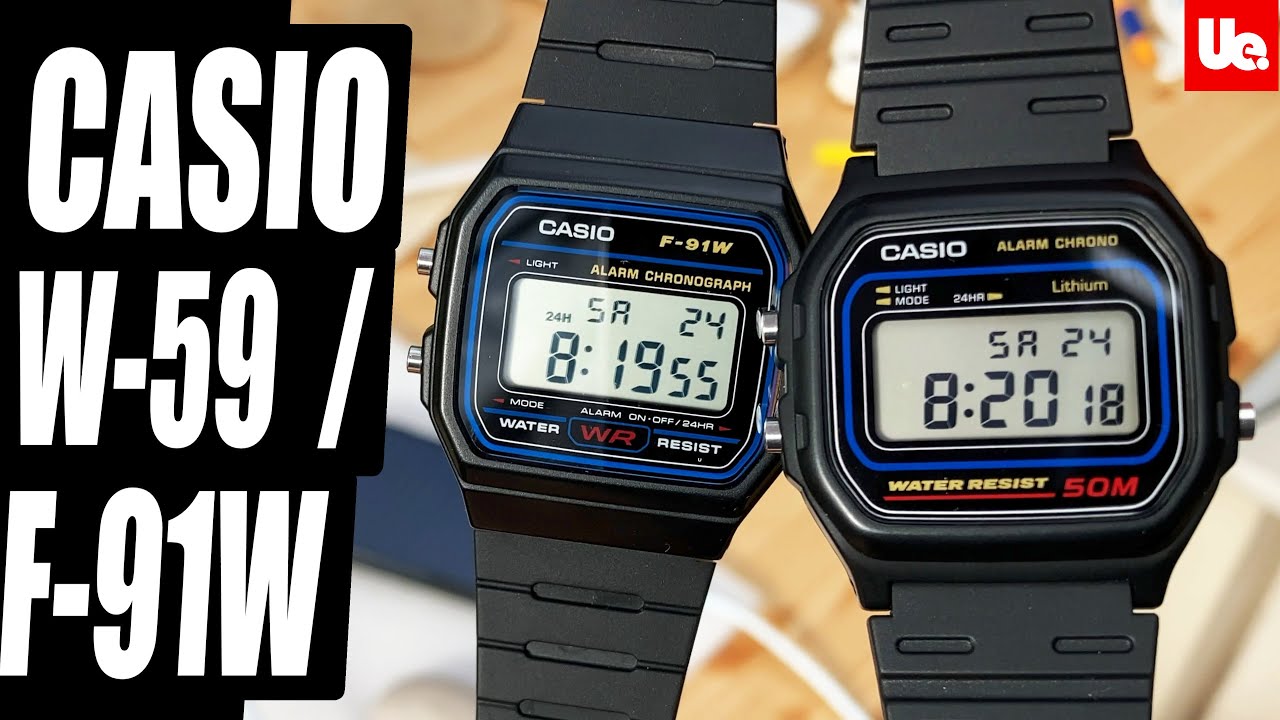 Casio W59 kontra F91W - triumfy w wodoodporności do 50 m!