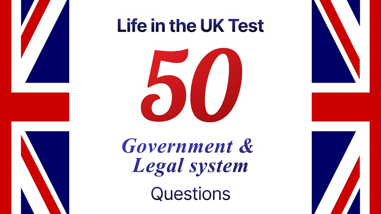 NEW Life in the UK test 2026: 50 Government & Legal system questions