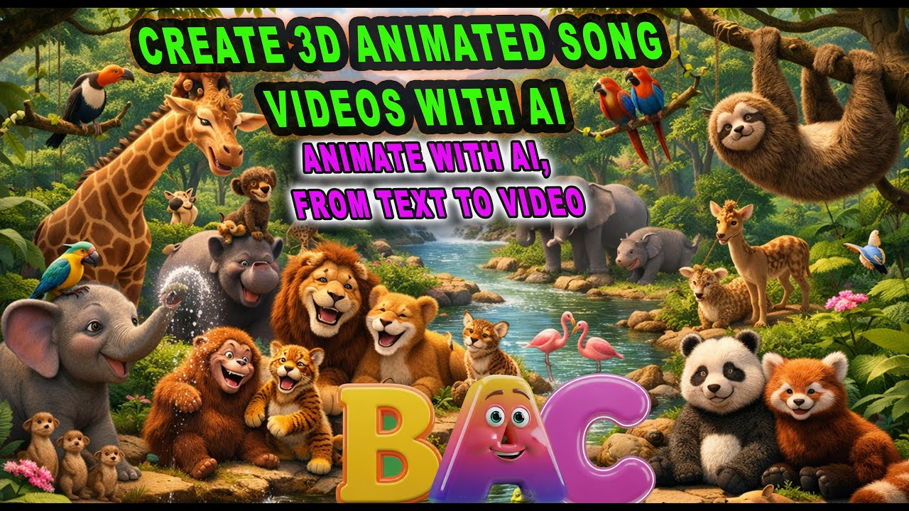 How to Create 3D Animated Song Videos with AI (Script to Screen)