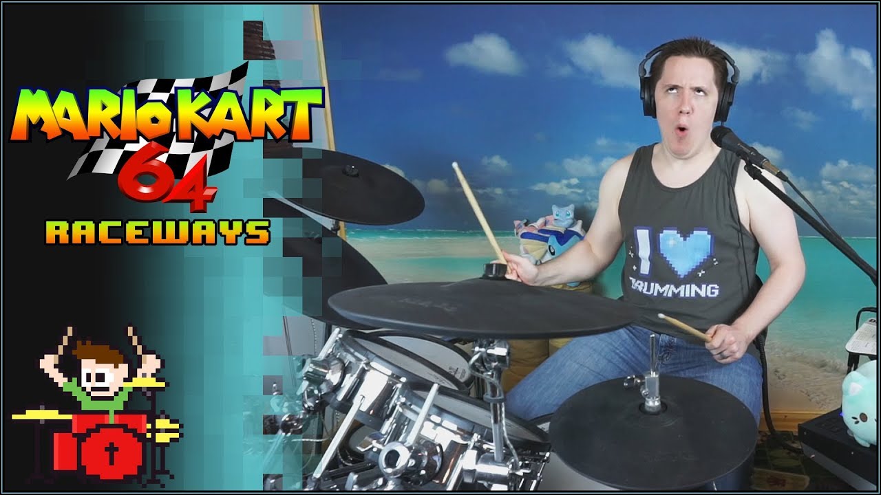 Mario Kart 64 - Raceways EUROBEAT On Drums!