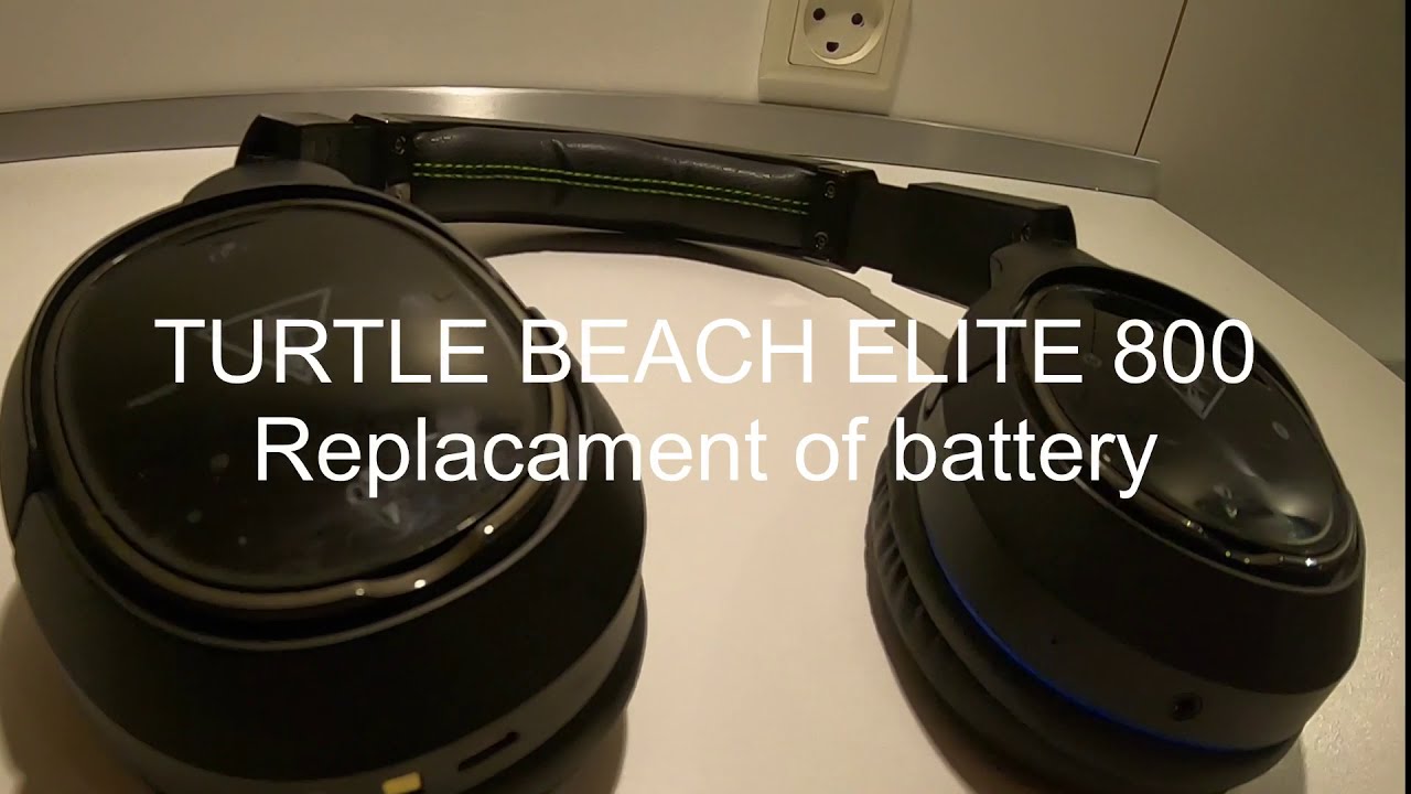 TURTLE BEACH ELITE 800 REPLACEMENT OF BATTERY