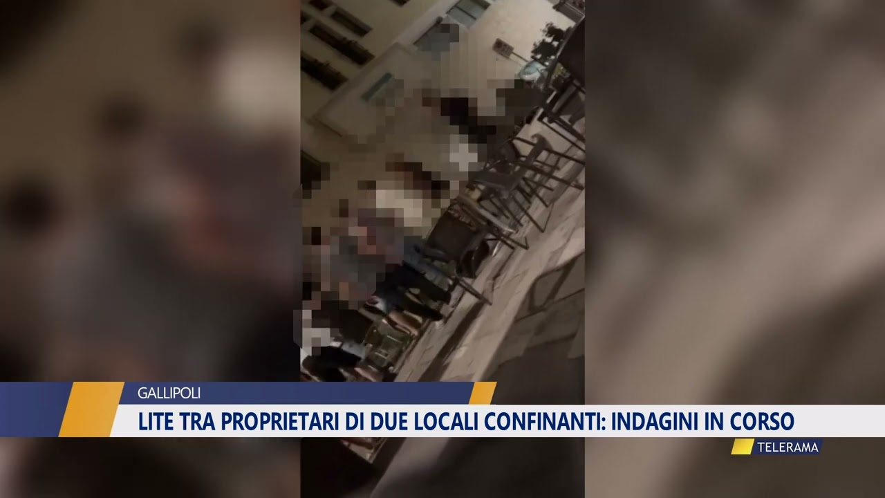GALLIPOLI: LITE TRA PROPRIETARI DI DUE LOCALI CONFINANTI: INDAGINI IN CORSO