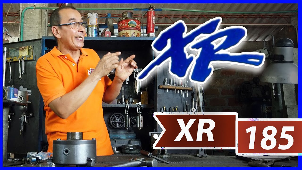 Desvarando un viajero (arreglo del eje de salida del piñón de arrastre) XR 185 Honda.