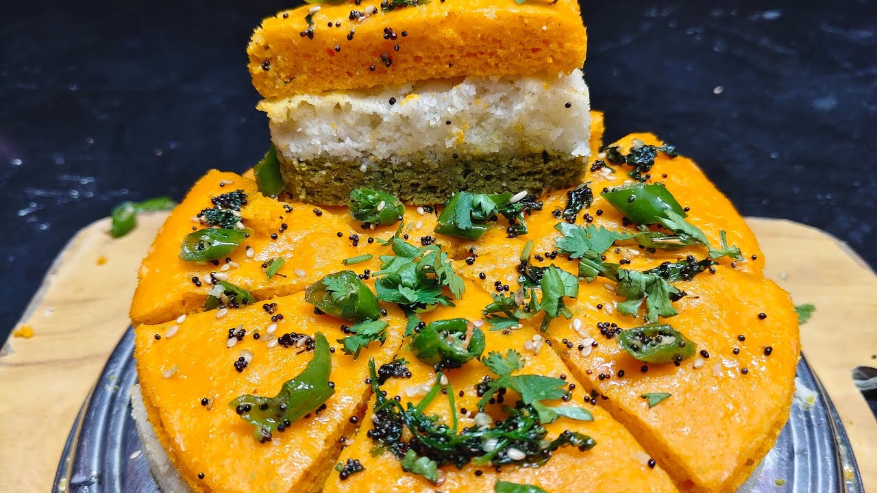 Instant तिरंगा ढोकला रेसिपी |TirangaDhokla#26januaryspecial#viralReelsindia#Nofoodcolor#ytvideo#