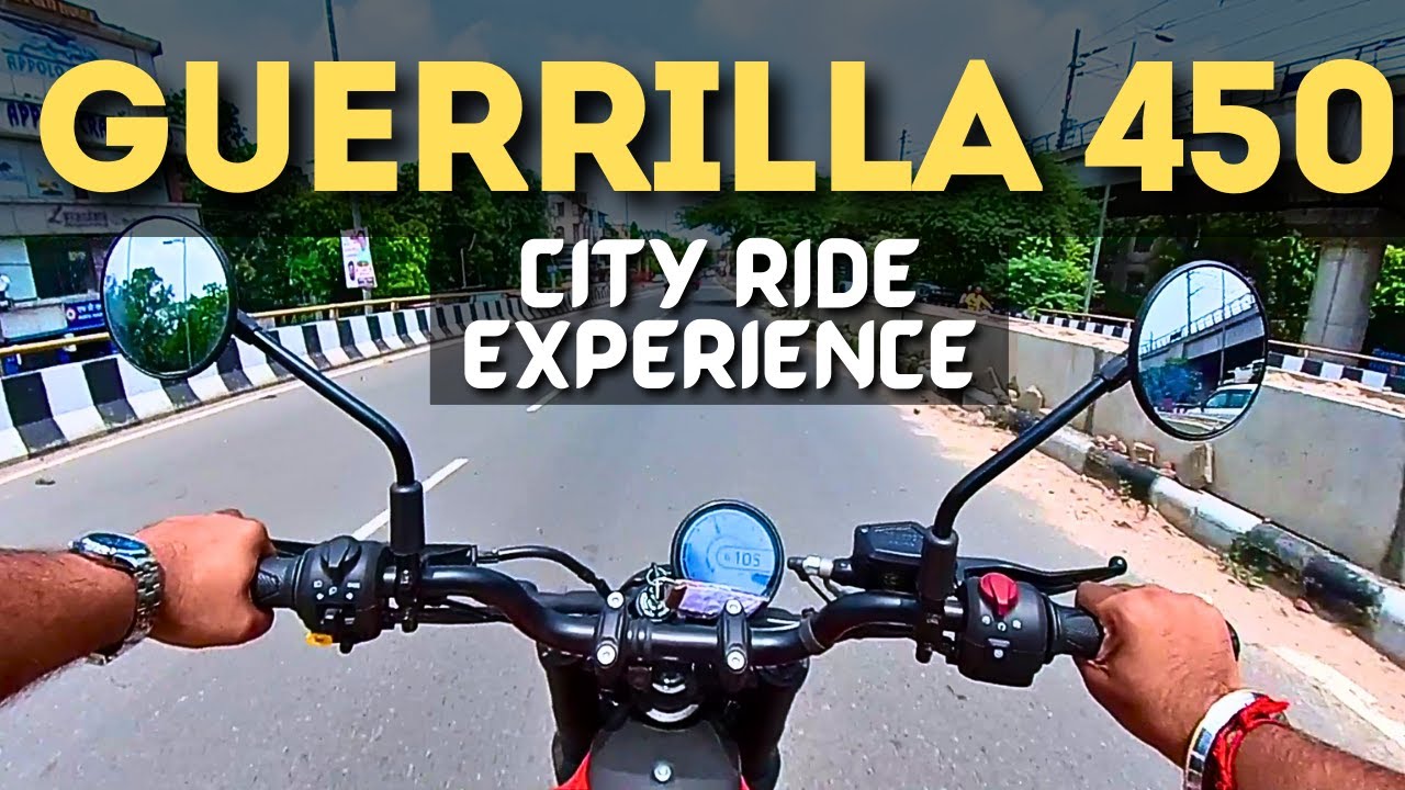 ROYAL ENFIELD GUERRILLA 450 CITY RIDE REVIEW | WATCH BEFORE BUYING IT