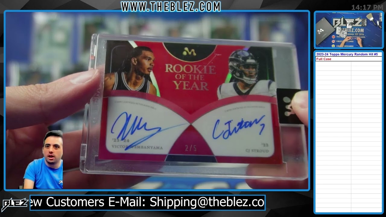 2023-24 Topps Mercury Wemby BKB Full Case Break #5 Random Hit