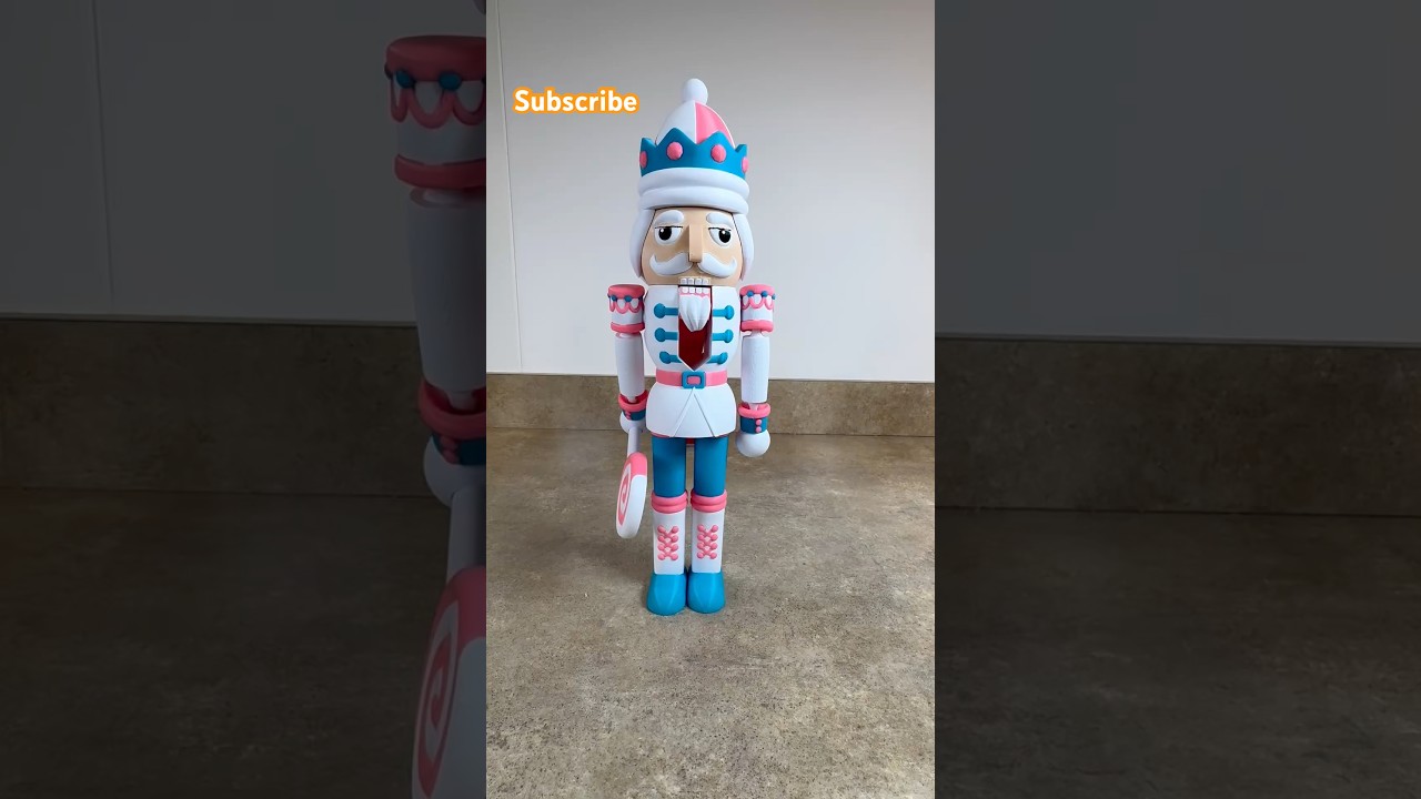 3D printed Nutcracker 2.0 #3d #3dprintable #3dprinting #prusa #nutcracker #christmas #3dprint
