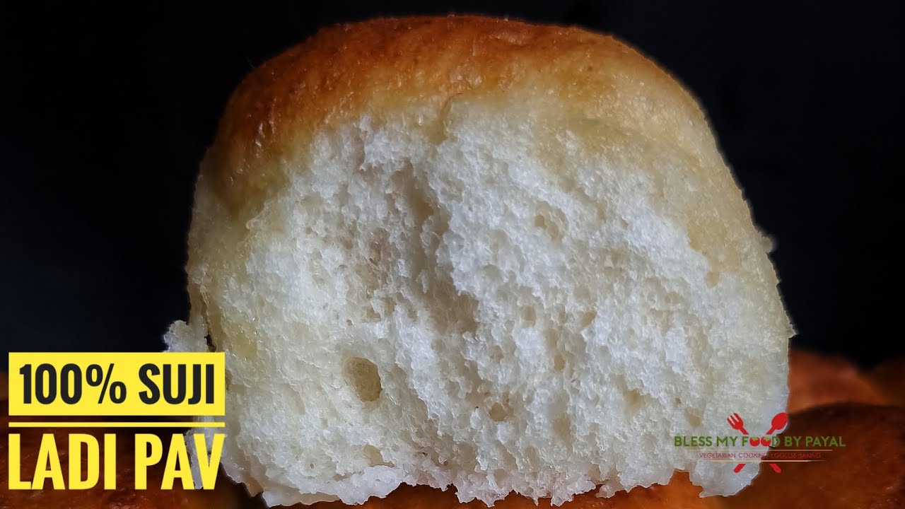 100% suji ladi pav recipe | semolina dinner rolls recipe