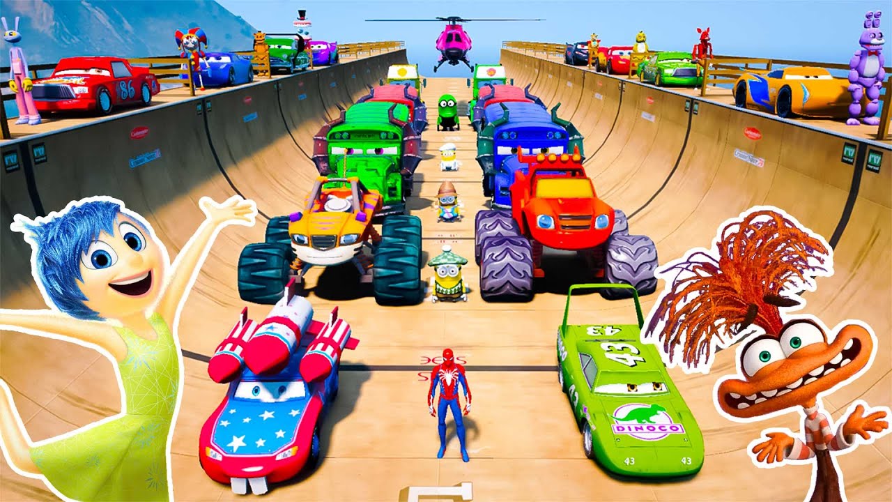 GTA V INSIDE OUT 2 MOVIE, MINIONS 4, THE AMAZING DIGITAL CIRCUS Join in Epic New Stunt Racing Game