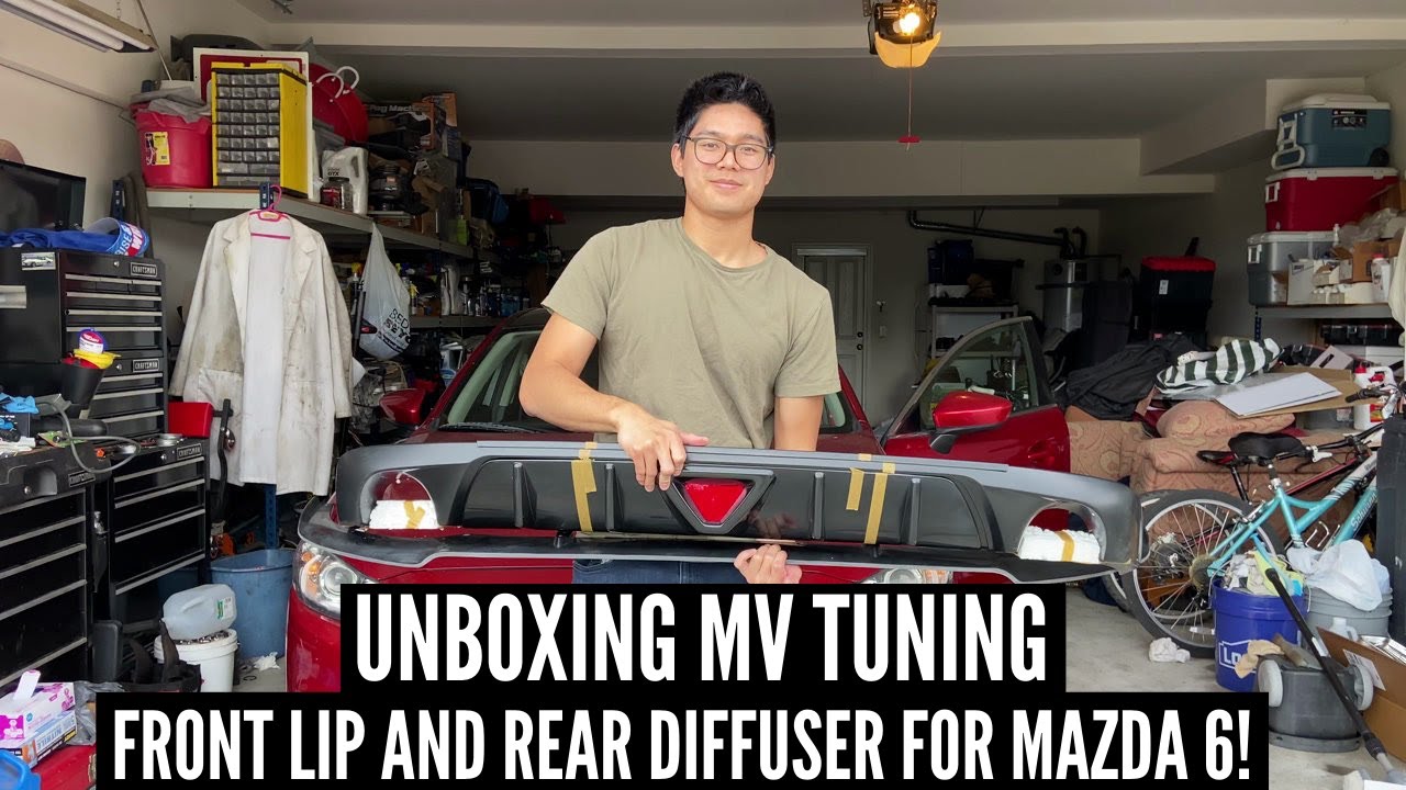 UNBOXING MV TUNING Rear Diffuser and Front Lip For Mazda 6!  | MV Tuning Bodykit Mazda 6