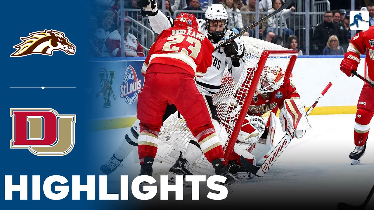 Western Michigan vs Denver | NCAA Hockey Frozen Four Semi Final | Highlights - April 10, 2025