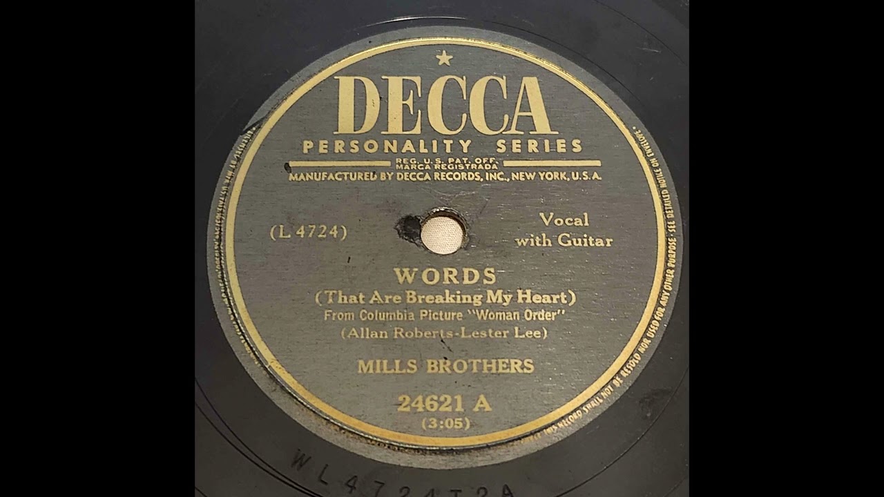 The Mills Brothers - Words (1949)