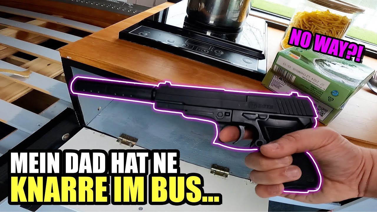Mein Dad hat ne WAFFE mit SCHALLDÄMPFER im Bus...