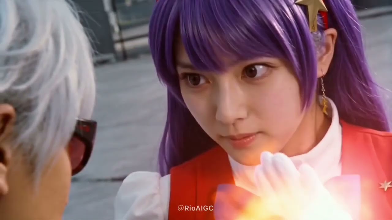 100%AI, KOF live-action: K. vs. Athena Asamiya #kof  #kingoffighters #fightinggame #actionmovie
