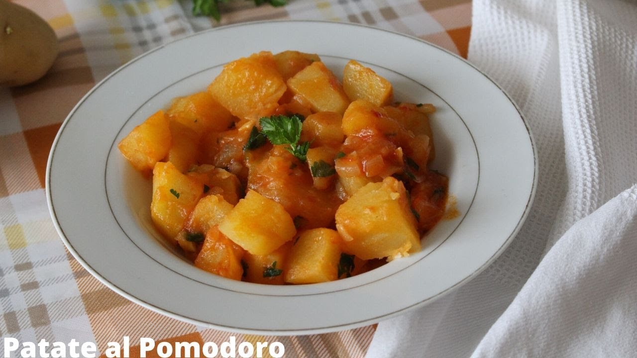 Come cucinare velocemente le Patate /Patate al Pomodoro/ Un pasto economico e saporito #5