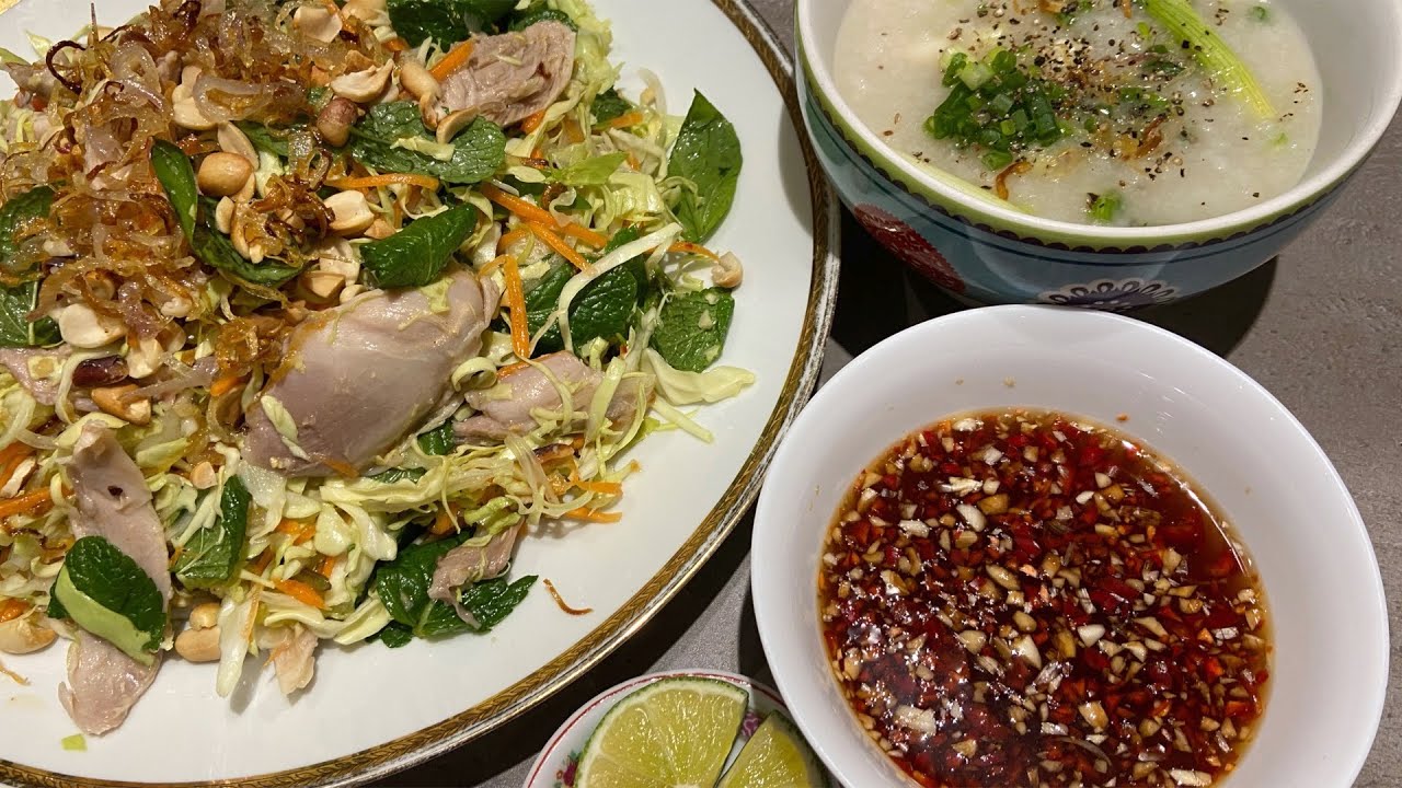 Bếp  Việt Sống Ở Pháp . Muốn  Ăn  Thì  Phải  Lăn  Vào  Bếp  Để  Thưởng  Thức  Món  Cháo  Gỏi  Gà