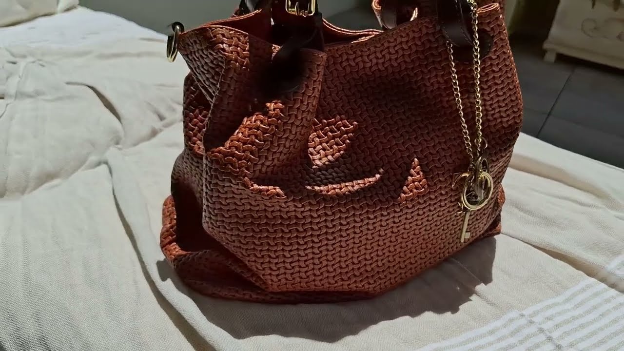 A Boho Neutral Moment ~ Cognac Leather & Sunlit Calm 👜 #bohochicstyle  #leatherbag #premiumleather