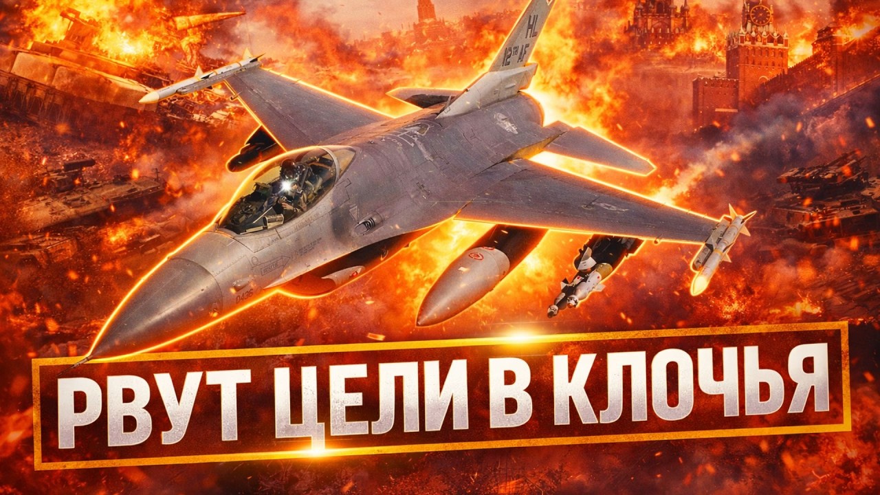 Ночной кошмар для РФ! Украинские F-16 выходят на охоту — русские боятся летать