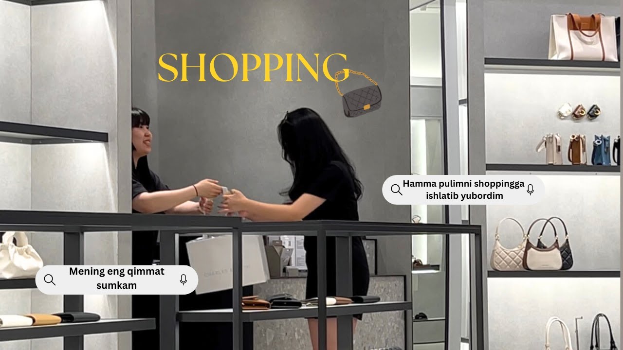 KOREYADA SHOPPING💸 | BOYLAR  KIYINADIGAN JOY | BIR KUNDA NECH PUL ISHLATDIM? | XITOYCHA OVQAT🍜
