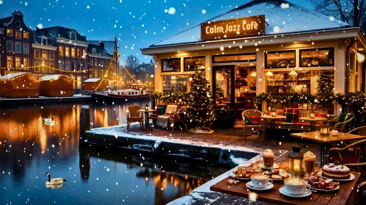 Thursday Jazz for Study & Relax ☕️ Cozy Winter Evening Lakeside Jazz (2 Hours)