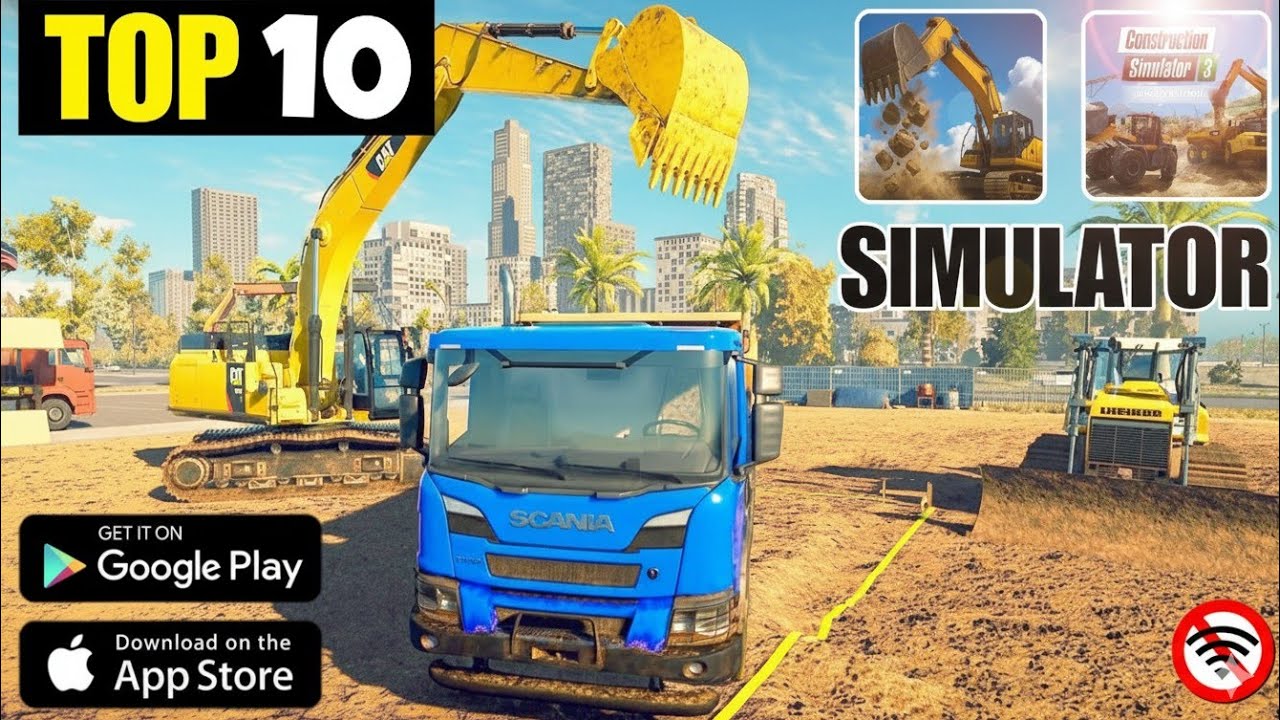 🥳10 BEST REALSTIC CONSTRUCTION SIMULATOR GAMES FOR ANDROID #NEWGAMES #SIMULATION #gaming 