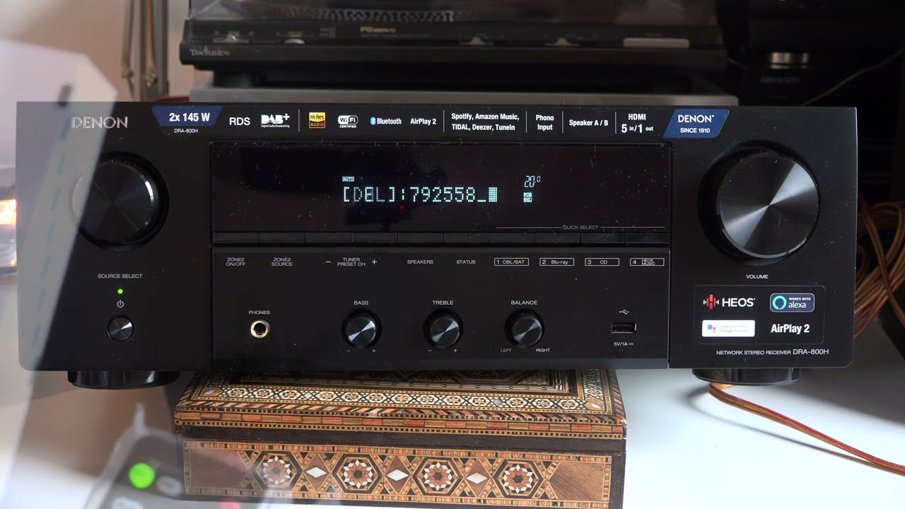Denon DRA 800 H conectare la Wi Fi și test internet radio (film 050/2022)