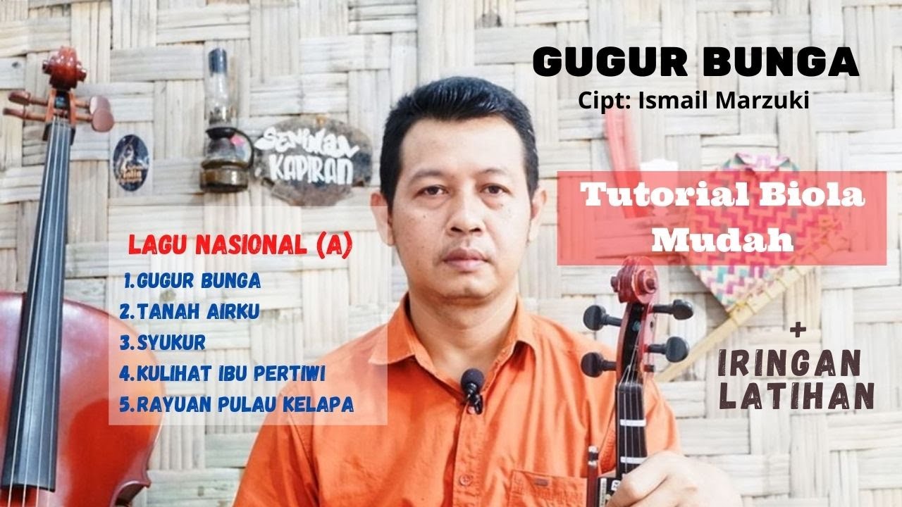 GUGUR BUNGA  || Tutorial Biola Paling Mudah Tapi Hasilnya Mewah dan Mahal