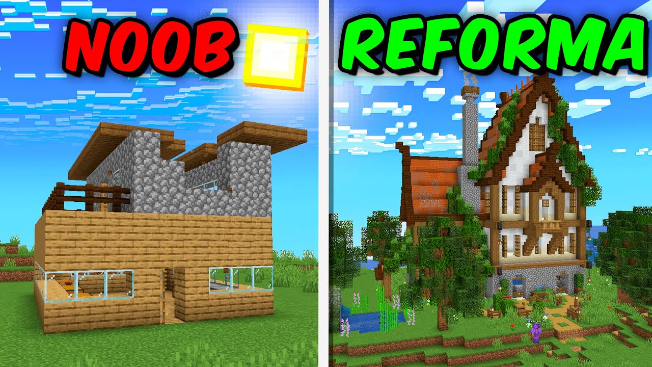 ME PASÉ por NOOB para REFORMARLE la CASA en MINECRAFT 😎
