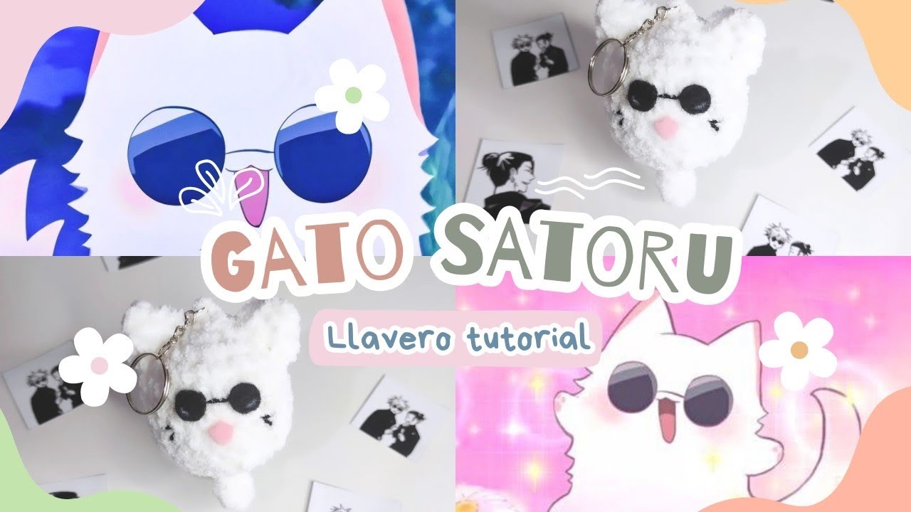 Jujutsu Kaisen Amigurumi/ Gato Gojo Satoru - Tutorial paso a paso y patrón gratuito