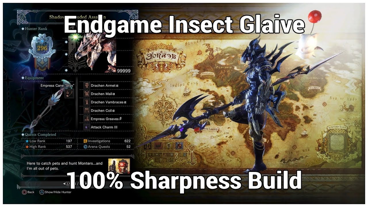 MHW Insect Glaive 100% Sharpness Build