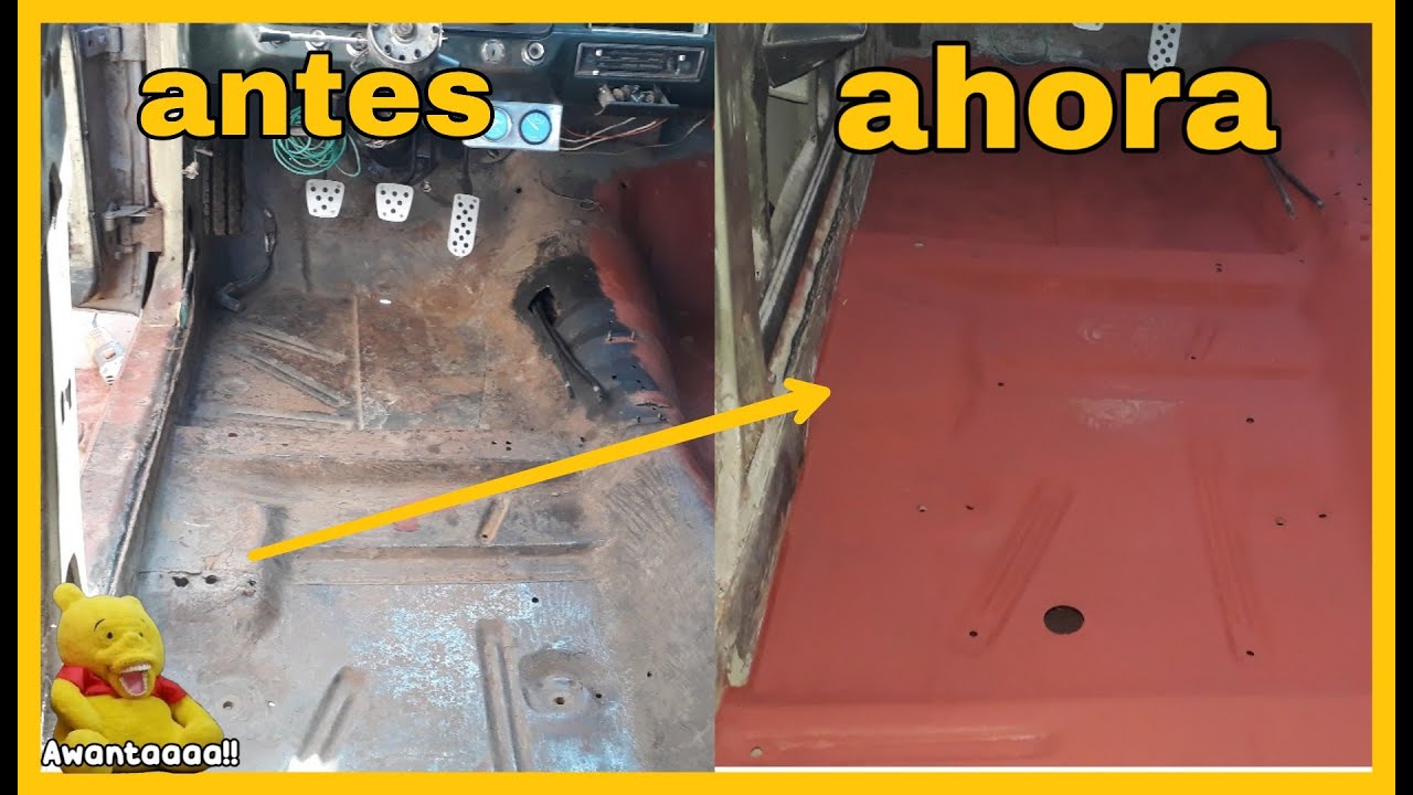 Arreglando el piso del falcon