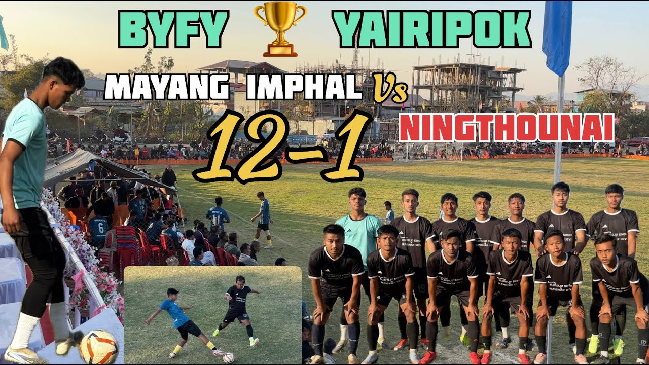 BYFY 🏆 MAYANG IMPHAL 12-1 CPC NINGTHOUNAI #manipurfootball #football #northeastfootball #tournament