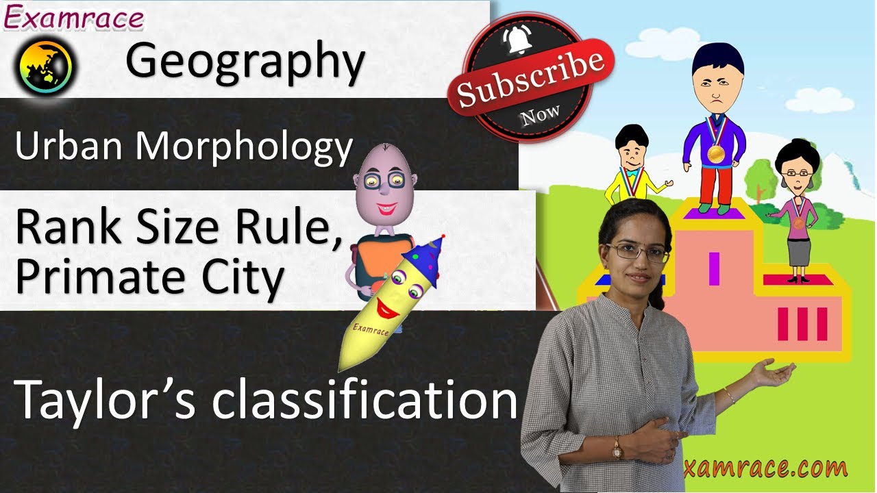 Urban Morphology (Rank Size Rule, Primate City, Taylor’s Classification): Fundamentals of Geography