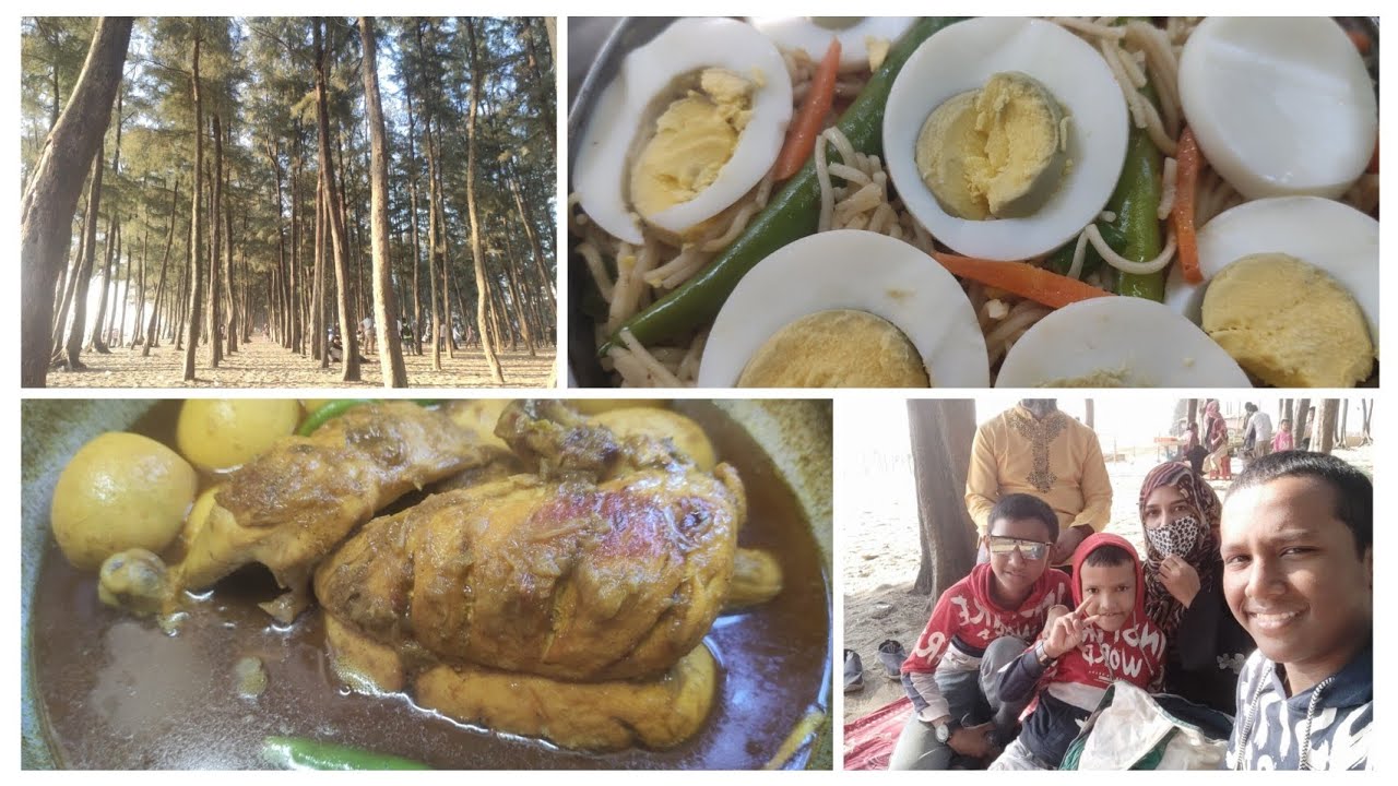 বাসা থেকে সব রান্না করে নিয়ে চলে গেলাম বীচে। কি কি আইটেম তৈরি করে নিয়ে গেলাম