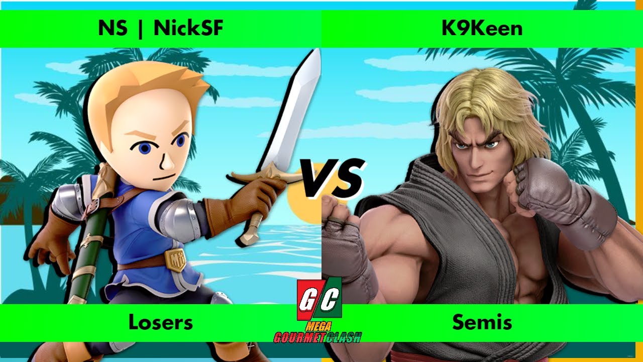 Mega Gourmet Clash #5 - NickSF (Mii Swordfighter) vs K9Keen (Ken) Losers Semis - Ultimate Singles