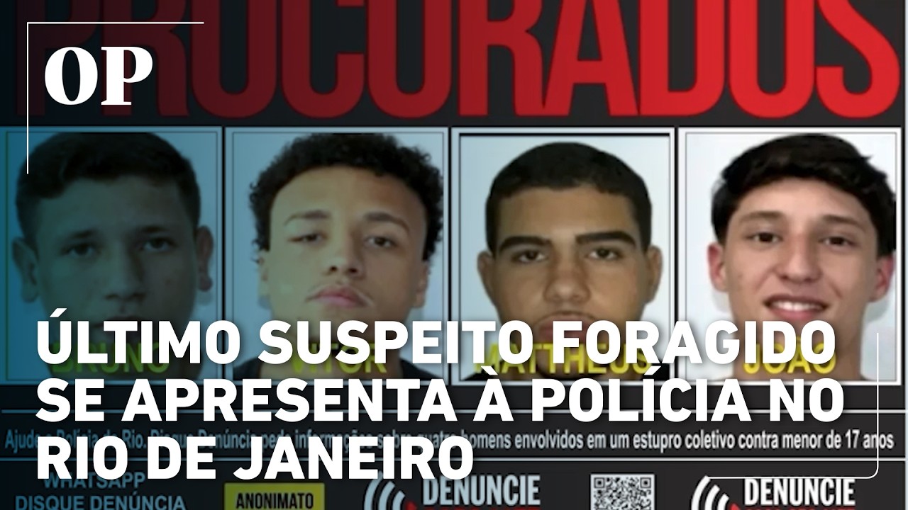 Estupro em Copacabana: último suspeito foragido se apresenta à polícia no Rio de Janeiro
