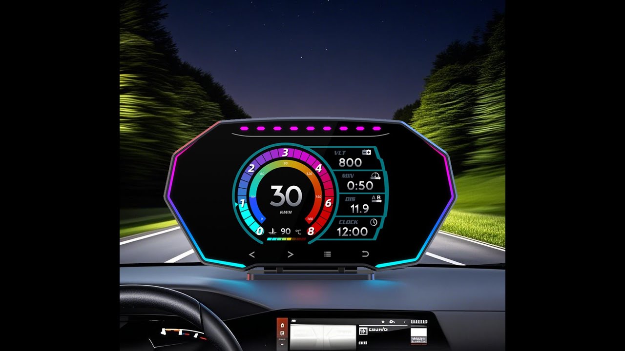 NEW OBD2 Gauge F11--Touch buttons & type-C upgrade port