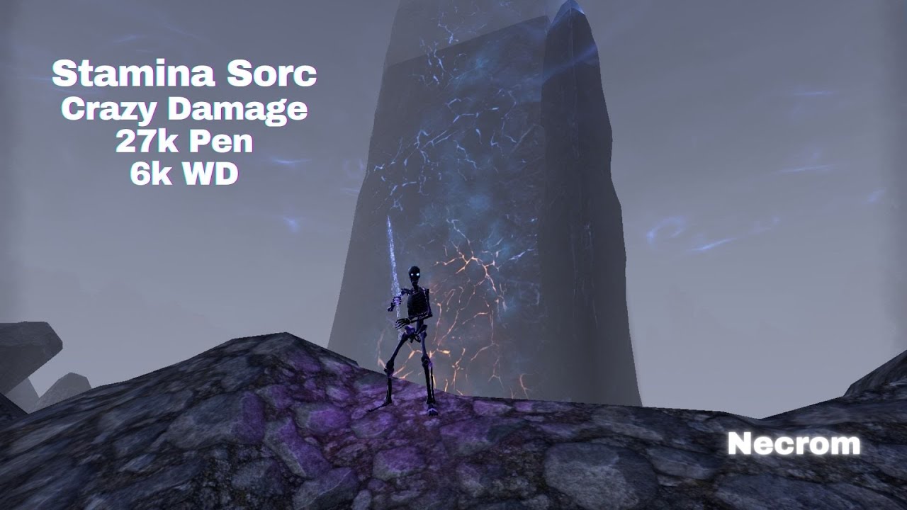 ESO PvP - High Damage Stam Sorc BG Gameplay - Necrom update 39